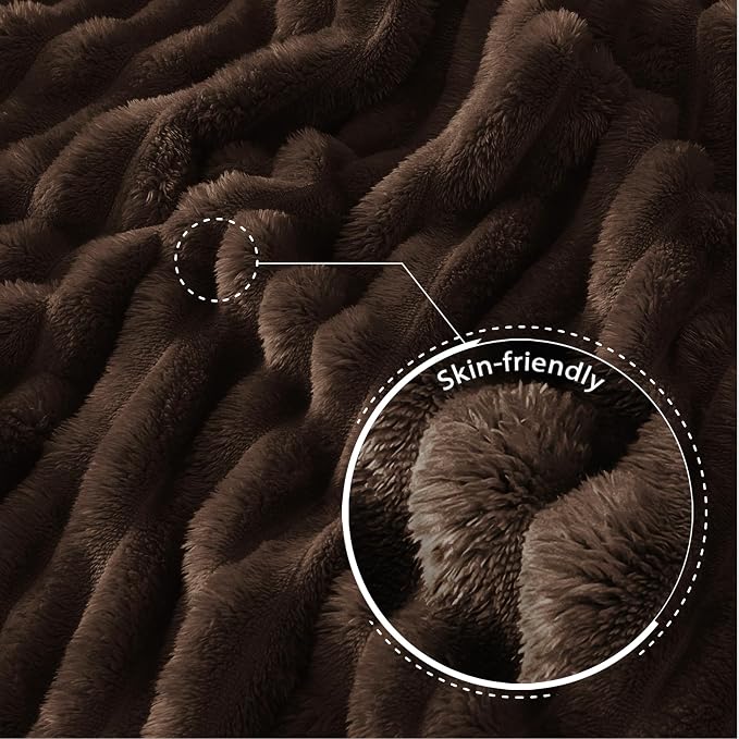 Exclusivo Mezcla Striped King Size Fleece Blanket - Image 5