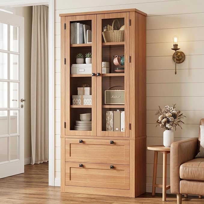71" Tall Kitchen Pantry Cabinet by Garvee
