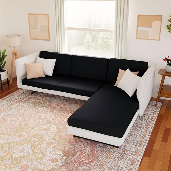 Waterproof Sectional Sofa Cushion Covers, L Shape Couch Slipcovers | L Shape - Image 2
