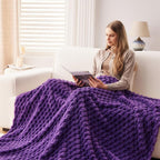 NEWCOSPLAY Fleece Clouds Cozy Twin Blanket - Image 5