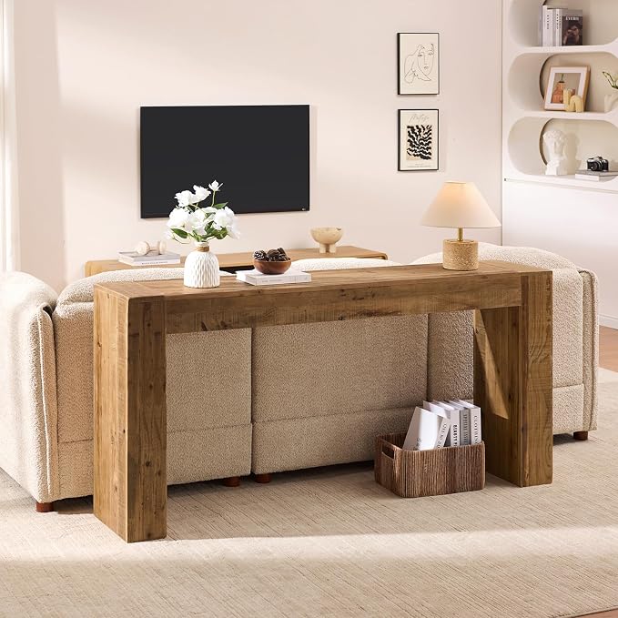 Reclaimed Solid Wood Console Table - Image 5