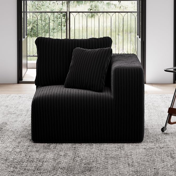 Avenco 35.4” Right-Arm Facing Modular Sofa Seat, Individually Wrapped Coil by Avenco