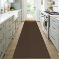 KOZYFLY Woven 3x7 Washable Kitchen Runner Rug, Non Slip Wide Runners by KOZYFLY