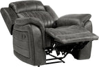 Lexicon Recliner Living Room Set, Home Theater Seating, Manual Polished - Image 7