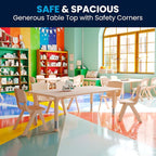 Flash Furniture Wren Adjustable Classroom Activity Table - Image 3