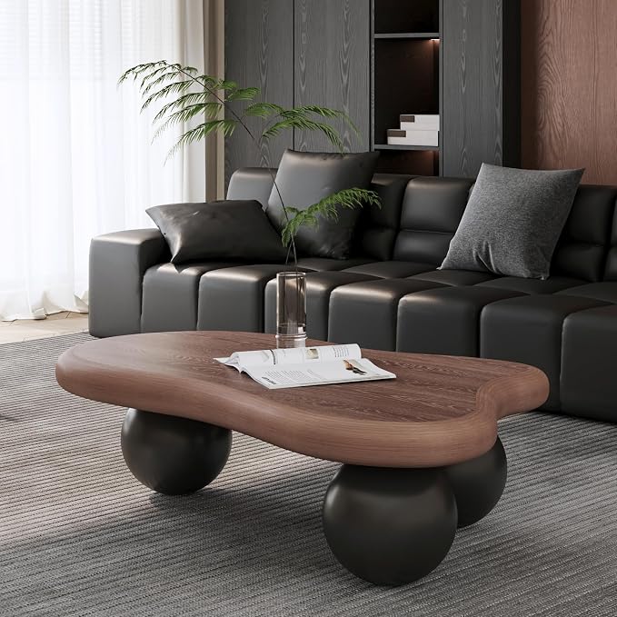 47.2” French Country Rustic Cloud Coffee Table - Image 3