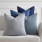 MIULEE Blue Decorative Pillow Covers 22x22 Inch Set of 4 Boho Western Farmhouse by MIULEE