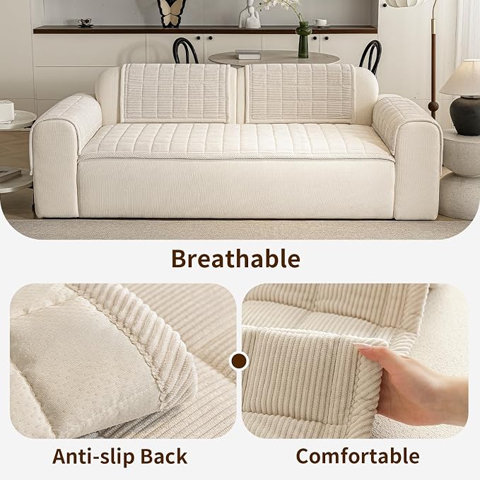 Couch Covers for Dogs Washable, Non Slip Couch Covers for Loveseat Sofa Pet - Image 4