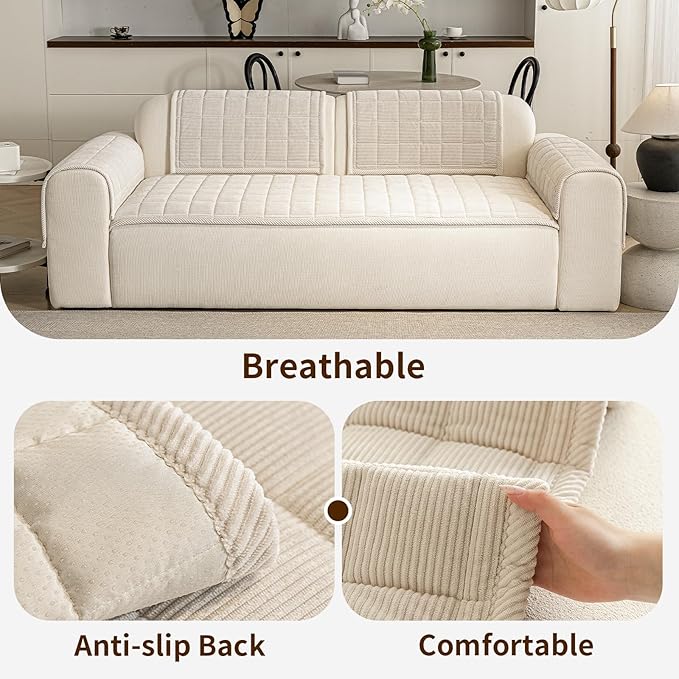 Couch Covers for Dogs Washable, 27.6"x70.9" Non Slip Couch Covers for Loveseat - Image 4