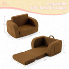 Toddler Couch, 2-in-1 Toddler Chairs Comfy 1-3 Years Old, Toddler Chair - Image 3