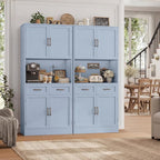 HOSTACK 71" Tall Kitchen Pantry Storage Cabinet, Modern Kitchen Hutch Bar - Image 5