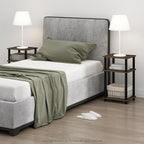 Furinno JUST Night Stand Set of 2, 3-Tier Turn-N-Tube Nightstand, Toolless - Image 2