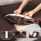 ANARACHON Leather Look Couch Cushion Covers Sofa Seat Slipcovers Sets Couches - Image 5