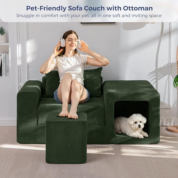 MAXYOYO Folding Sofa Couch, Convertible Floor Sofa - Image 6