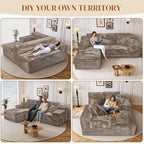 108" L Shaped Boneless Sectional Couches - Image 7
