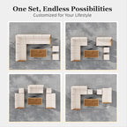 HERA'S HOUSE Patio Furniture Set, 8 Piece Wicker Outdoor Patio Conversation Set - Image 9