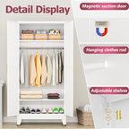 GAIOUS Metal Wardrobe Cabinet - Image 4