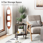Apicizon 2 Tier End Table Set of 2, Small Side Table - Image 4