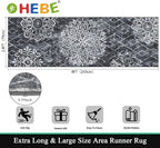 HEBE Hallway Runner Rug 2'8''x8', Washable Non Slip Kitchen Rug Runner | Soft - Image 2