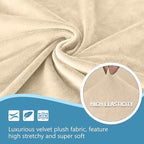 HDCAXKJ Corner Sectional Couch Covers Velvet Stretch L Shape Sofa Cover Soft - Image 3