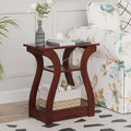 FROMJBEST End Tables Living Room, Cherry End Table by FROMJBEST