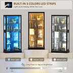 Gurexl Modern Glass Display Cabinet - Image 4