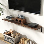 Fun Memories Deep Floating Shelves, 24W x 8D Floating Shelves Set of 2 - Image 2