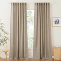 RYB HOME Linen Semi Sheer Curtains by RYBHOME