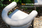 PURPLE LEAF Patio Dining Chair Set 2 Pieces Aluminum Chairs - Image 4