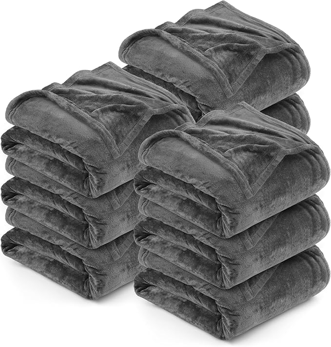 Utopia Bedding Grey 300GSM Fleece Blanket Luxury Soft Bed Blanket by UTOPIABEDDING