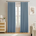 92 Inch Boys Pleated Curtains, Pinch Pletaed by KEQIAOSUOCAI