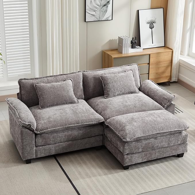 Oprisen 86" Modular Sectional Sofa, Comfy Cloud Couch Sectional Sofa by Oprisen