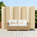8 Panel Room Divider and Extra Wide Folding Privacy Screen, Bamboo Room Divider - Image 10
