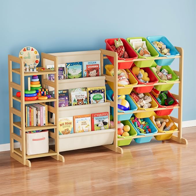 SpaceAid 3-in-1 Toy Storage Organizer by SpaceAid