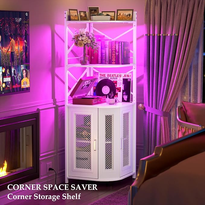 Aheaplus Corner Bar Cabinet - Image 6