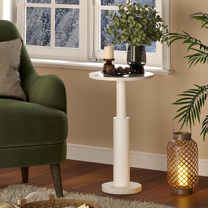 LAATOOREE Small Round Side Tables Set of 2, Drink Tables, Accent Coffee Tables - Image 2
