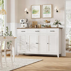 HORSTORS 55" Buffet Cabinet, Modern Farmhouse Sideboard Buffet - Image 2
