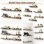 upsimples Floating Shelves for Wall, 23.6 Inch Shelves for Decor Storage Set of - Image 4