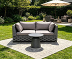TWT 3-Piece Woven Rope Patio Furniture Set, 2 Outdoor Armchairs by TWT