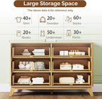 VINGLI Fluted Dresser for Bedroom, 6 Drawer Dresser - Image 8