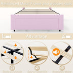 Twin Multifunctional Upholstered Bed，Children’s Bed - Image 6