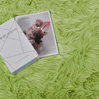 Goolela Lime Green Round Fluffy Rug - Image 5