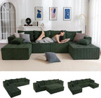 MAXYOYO 129.5" Modular Sectional Sofa Couch, U Shaped Modern Cloud Couch by MAXYOYO