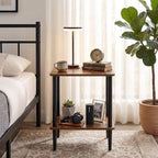 FORAOFUR End Table with Charge Station, Small End Tables Living Room, - Image 6
