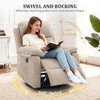 Korser Recliner Chair, 360 Swivel Rocker Chair - Image 3