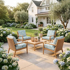 8Pcs Patio Cushion Covers Stretch Outdoor Furniture Protector Slipcovers | - Image 6