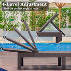 DIMAR GARDEN Beach Chairs Outdoor Chaise Lounge, Resin Pool Lounge Chair - Image 6