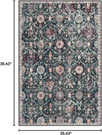 Lahome Moroccan Washable Rugs for Living Room, 4x6 Rug for Bedroom Non-Slip | - Image 2