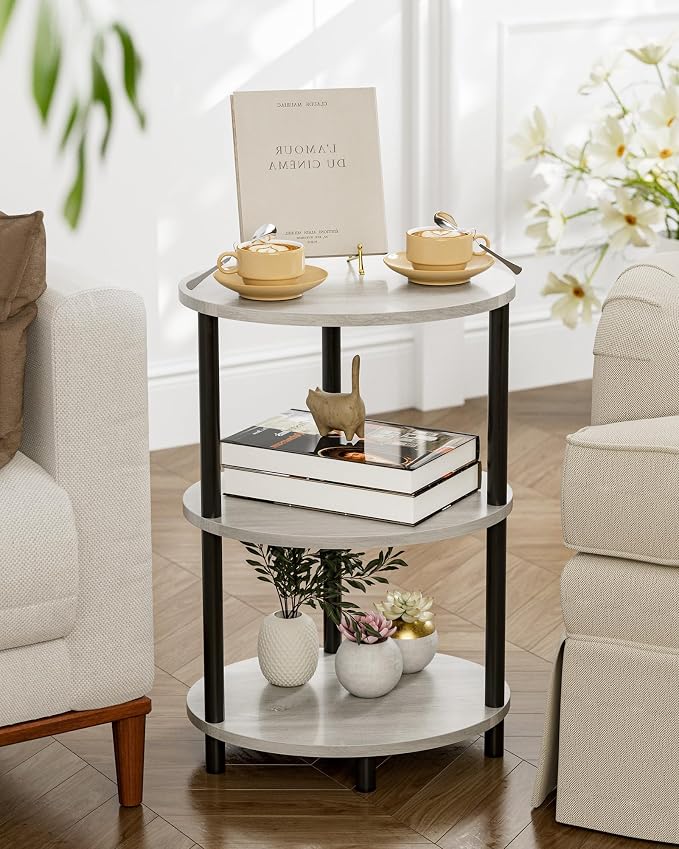 Round Pedestal End Table - Image 7