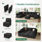 HONBAY Modular Sectional Sleeper Sofa - Image 5